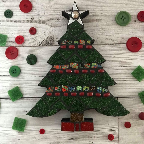 Mosaic Christmas Tree - evening 8.12 » Rachel Shilston